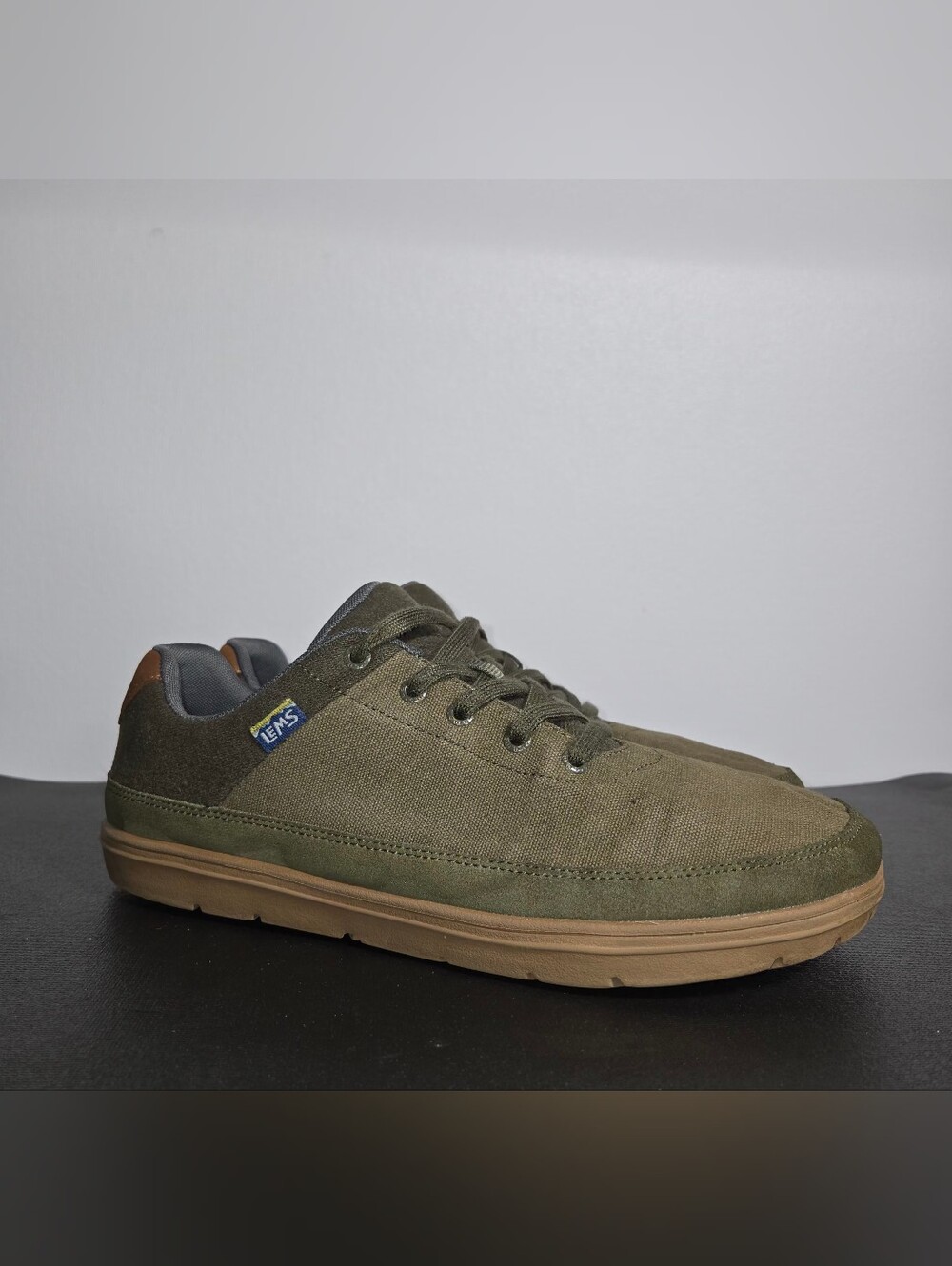 Lems Chillum Spruce Unisex Shoes Green Canvas Suede Size Men 12